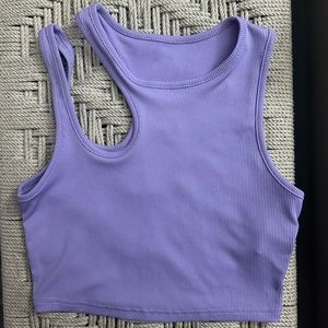 Asymmetrical Shoulder Crop Top